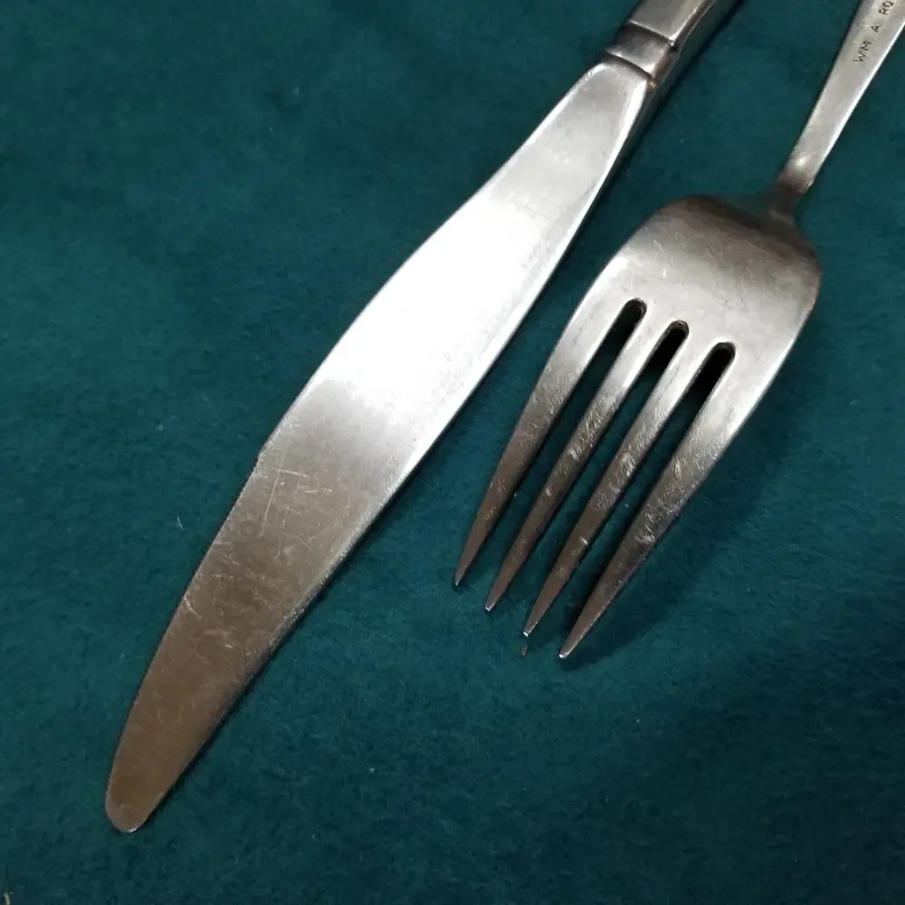 Oneida SPANADA WmA Rogers Premier Stainless 1 Knife 1 Dinner Fork Flatware